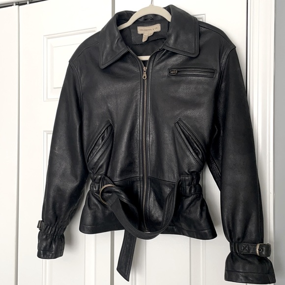 Jackets & Blazers - Women’s Black Leather Coat M